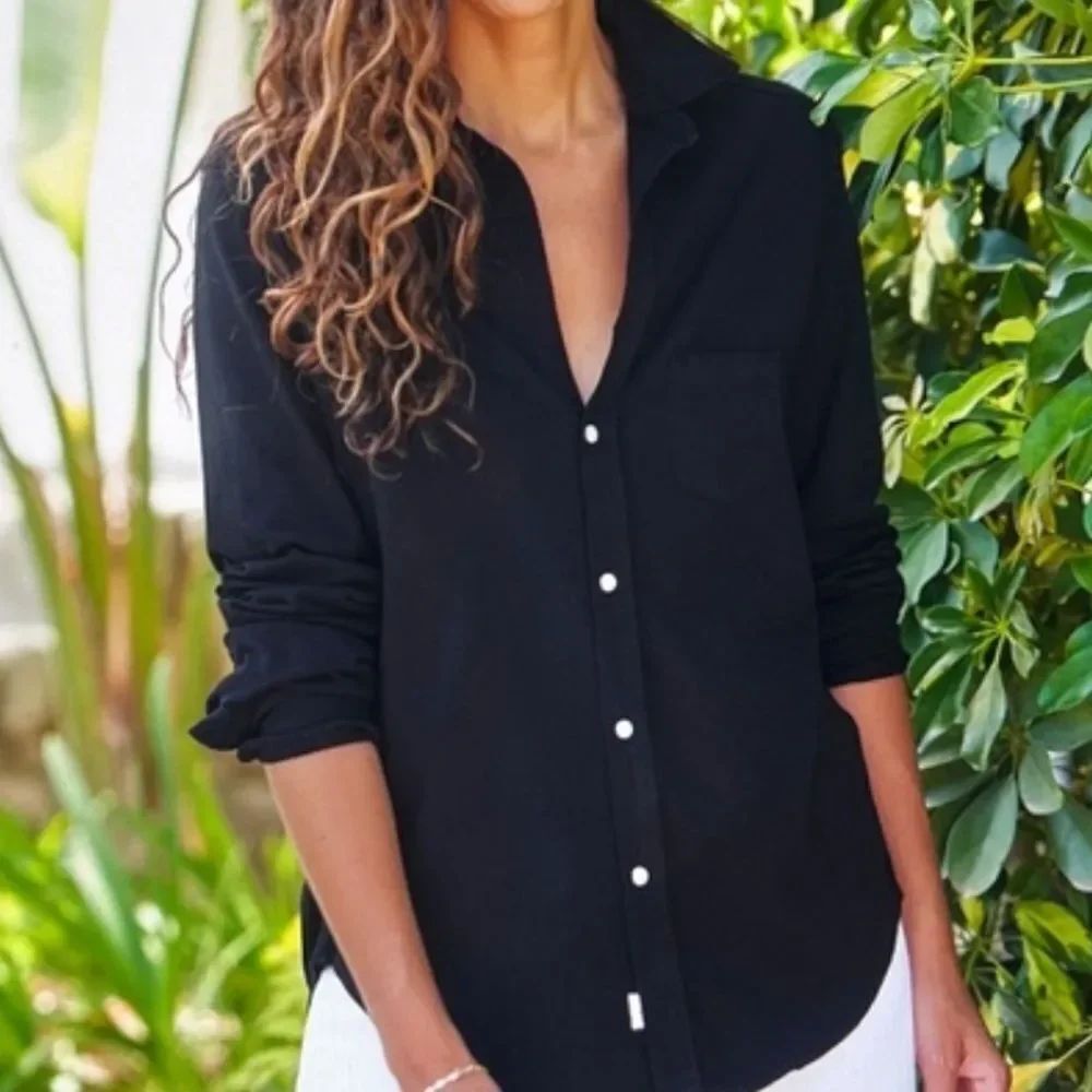FRANK & EILEEN
Eileen Heritage Knit Button-Up Shirt-X8